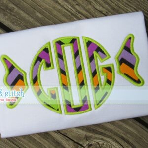 752 Monogram Candy File Applique Design