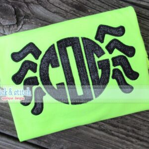 754 Monogram Spider Applique Design
