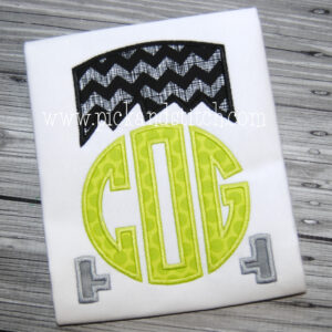 765 Monogram Frankenstein Topper Applique Design